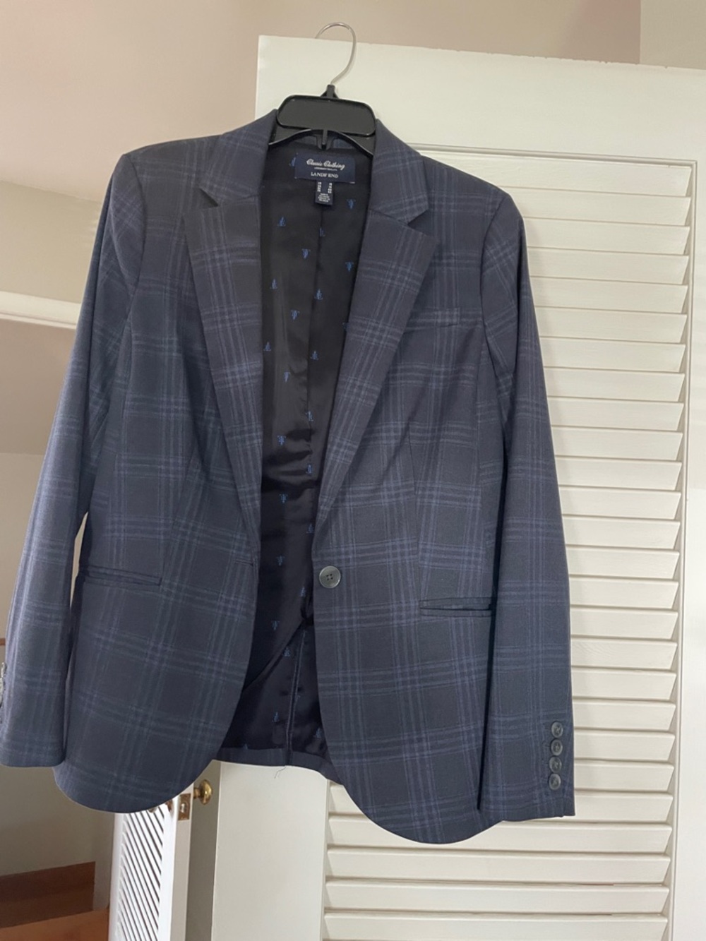 Robert Graham Dark Blue Plaid Sport Coat